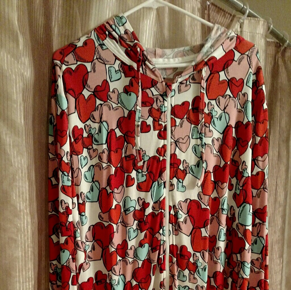 MeUndies onesie/ hoodie pajamas m/l